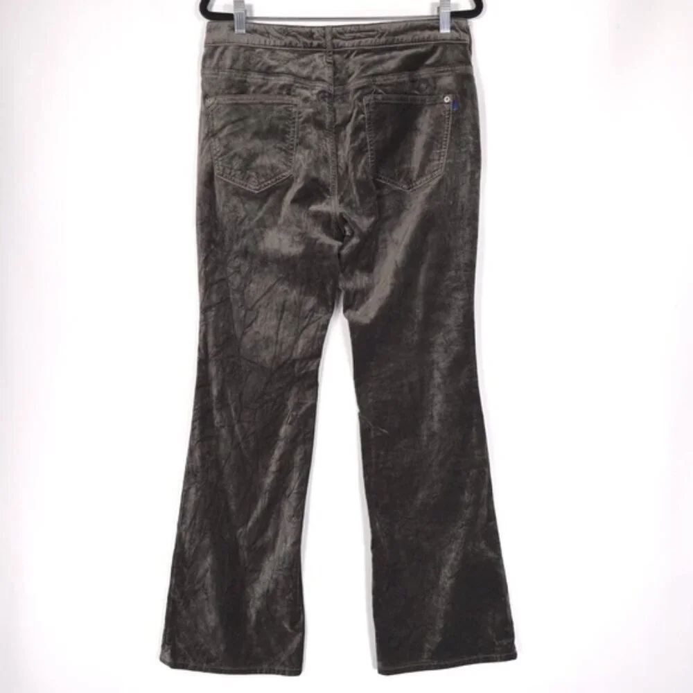Anthropologie Pilcro Women’s Demilune Boot Velvet Flare Jeans MOSS Size 31‎